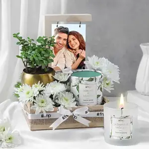 blooming love personalised gift set