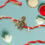 graceful krishna rakhi charm gift