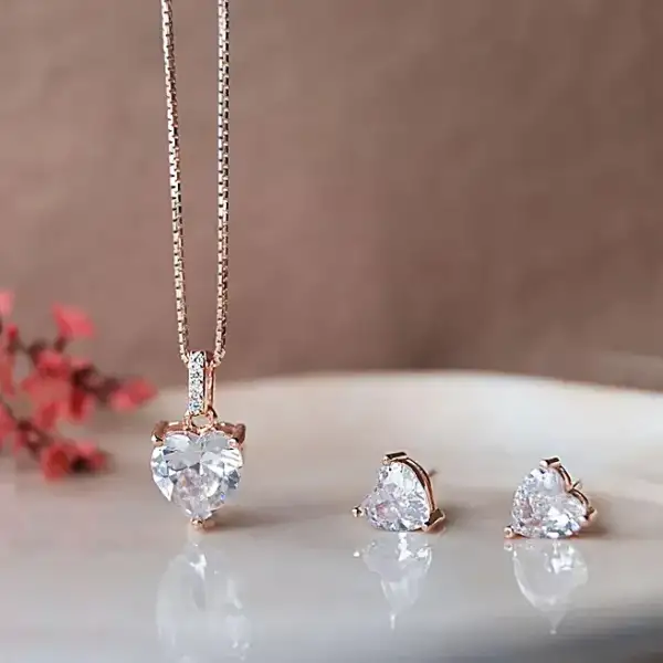 Manash Lovavble Heart Jewellery Set