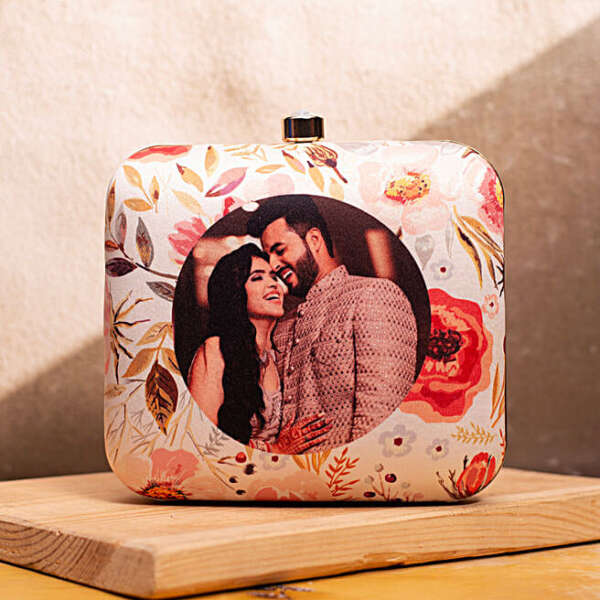 Personalised Blooming Love Clutch Bag